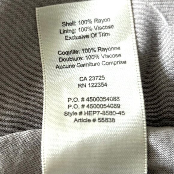 Wilfred Free Light Grey Mini Dress with Lining Sz M - Picture 5 of 8